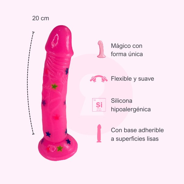 Dildo consolador estrella 20 cm - Secretos.com