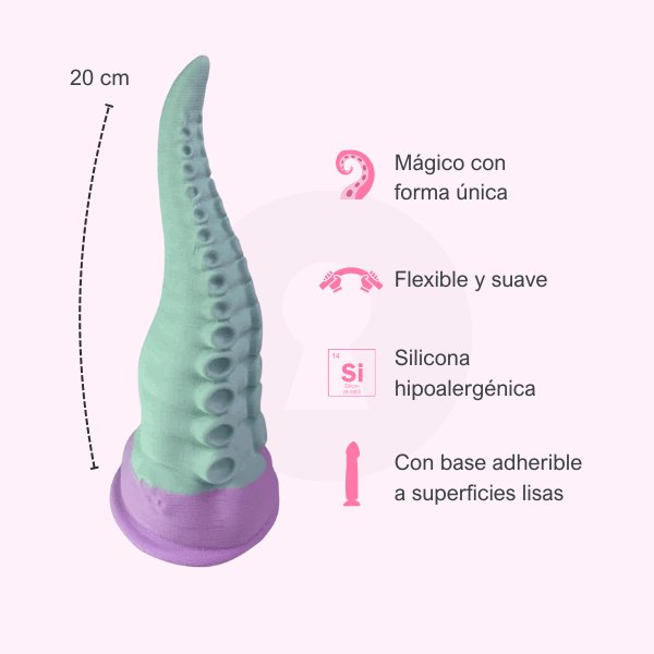 Dildo consolador pulpo magic 20 cm - Secretos.com