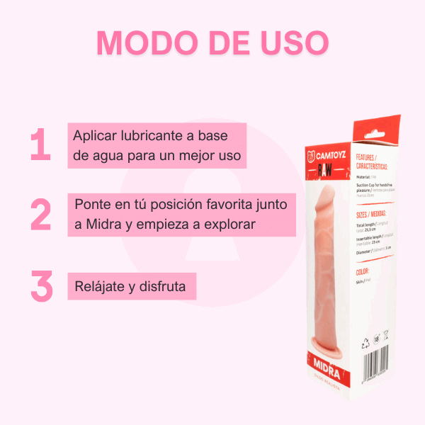 Dildo midra piel - Secretos.com