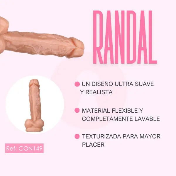 Dildo Realista Gigante Randal 28 cm - Secretos.com